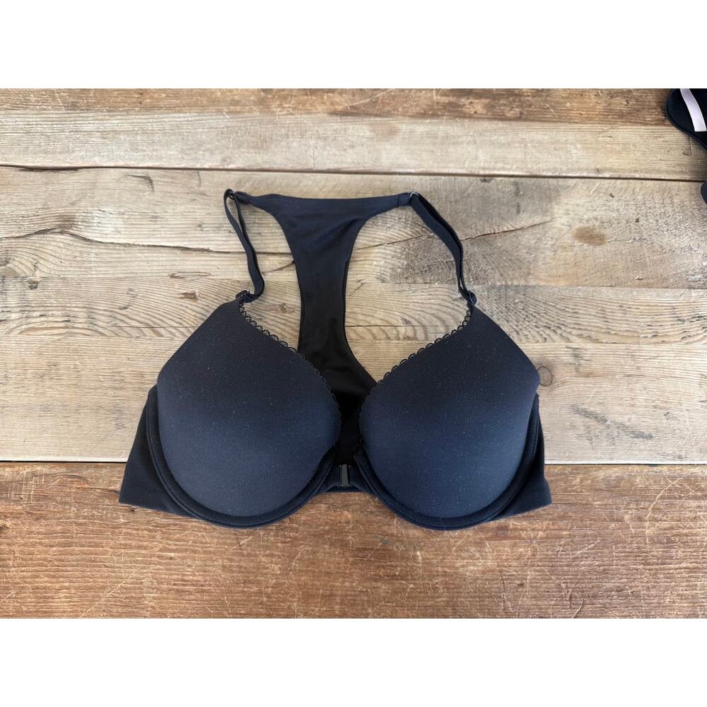 Victoria's Secret Pure Black 32DD Body by Victoria Perfect Shape Racerback Bra